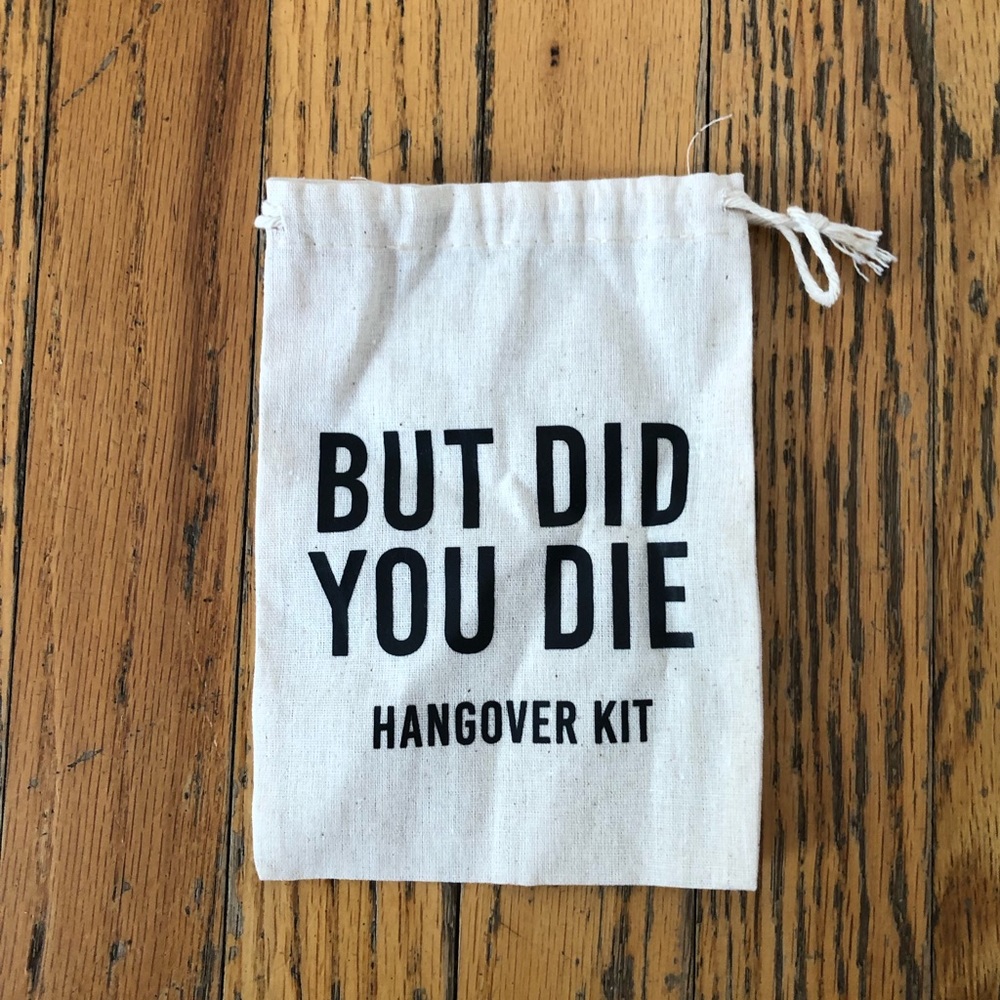 Bag for Hangover Supplies